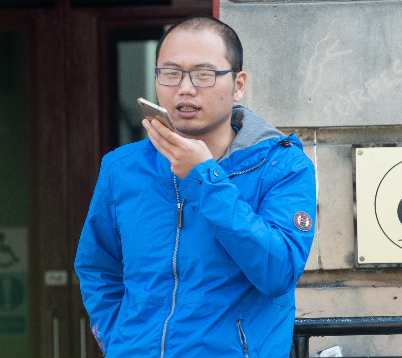 Mr Cheng Yulee is pictured leaving Elgin Sheriff Court