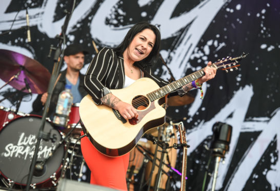 Lucy Spraggan performing at Belladrum