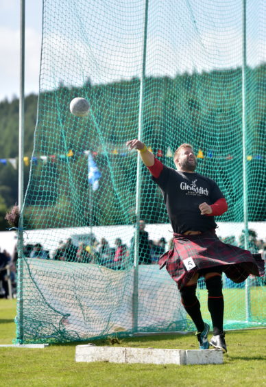 Highland Games in action.