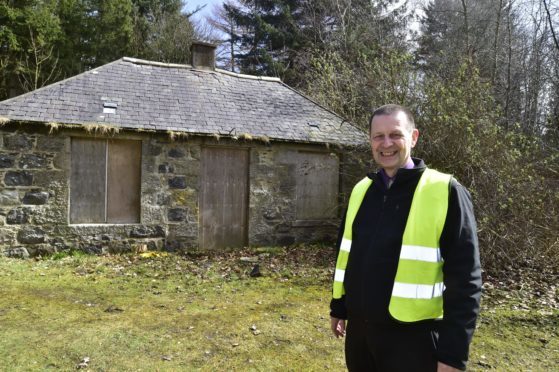 Aden Park landscape officer Jack Grant at Forester's Cottage.