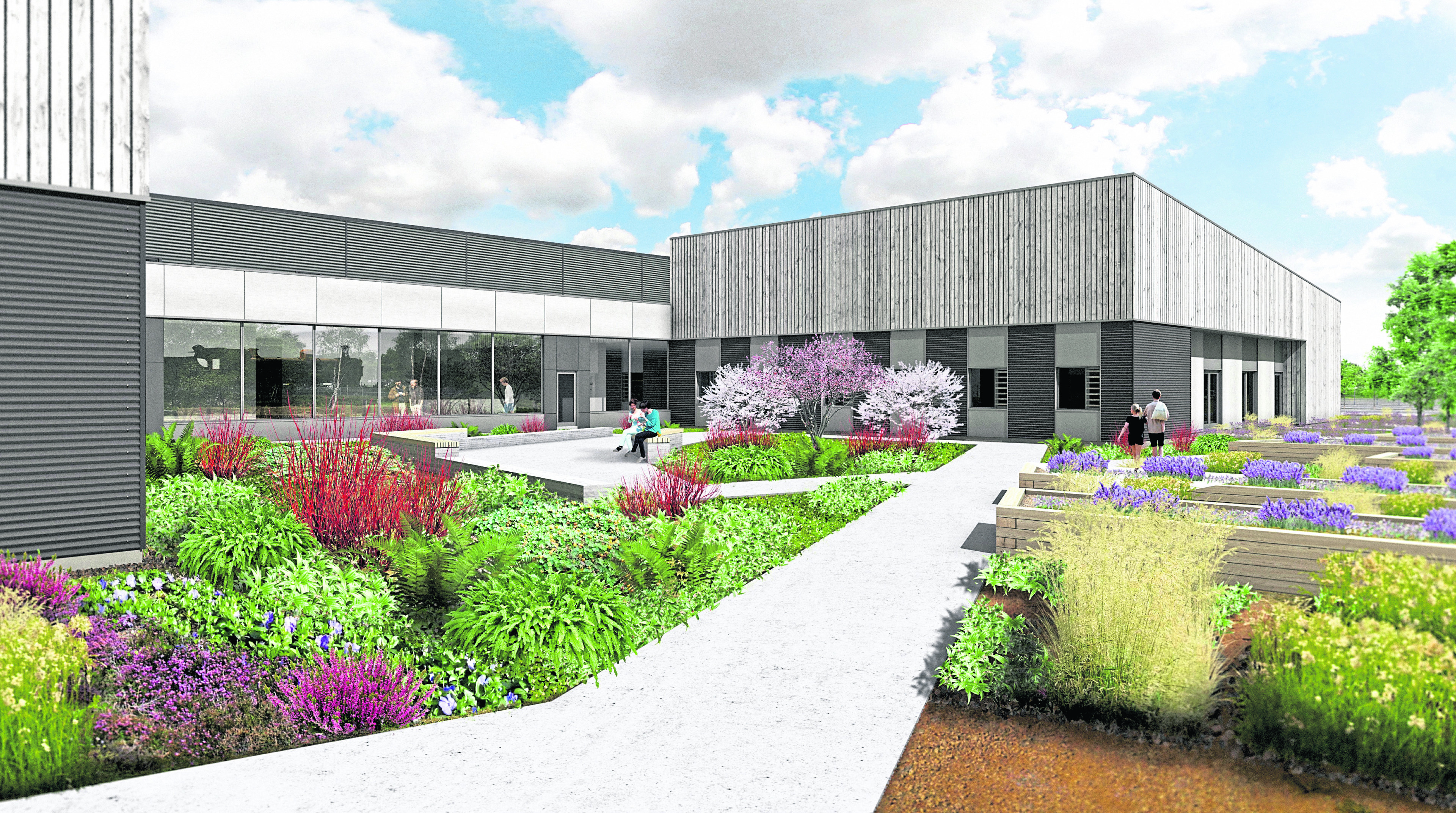 Artist impressions of a new hospital in Aviemore