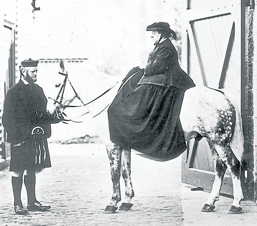 Queen Victoria, with John Brown at Balmoral in 1868