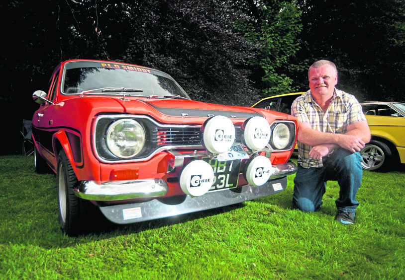 Paul Stuart with his Ford Escort MK1