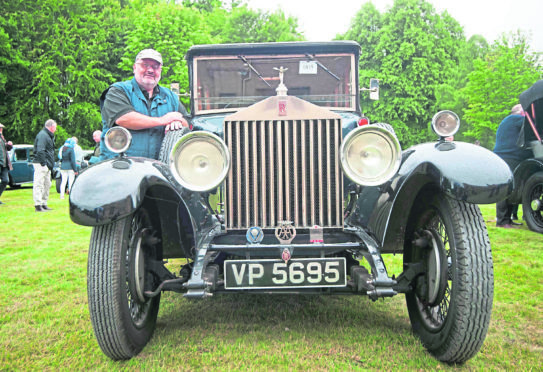 Alan Croxford and his 1929 Rolls Royce saloon