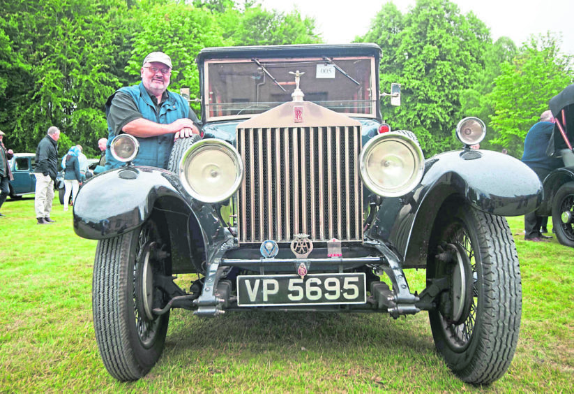 Alan Croxford and his 1929 Rolls Royce saloon