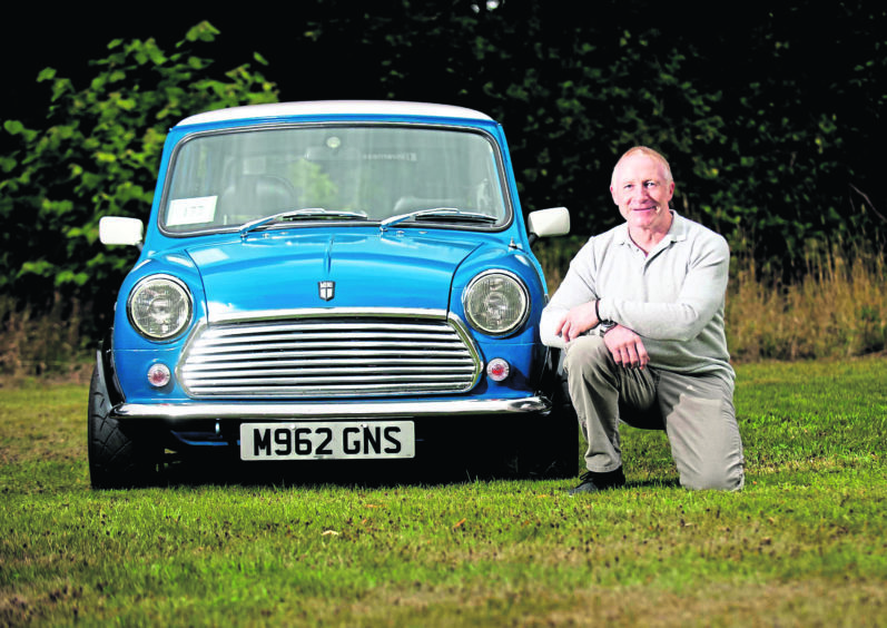 David Everleigh  and his Mini MK 4