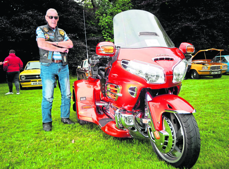 David brown with his Honda Gold Wing trike GL1800-A2