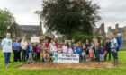 This is an image of the demonstration by the St Rufus Park Regeneration Group from Keith.