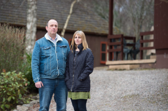 Simon and Michelle Giles run Tullochwood Lodges, near Rafford.