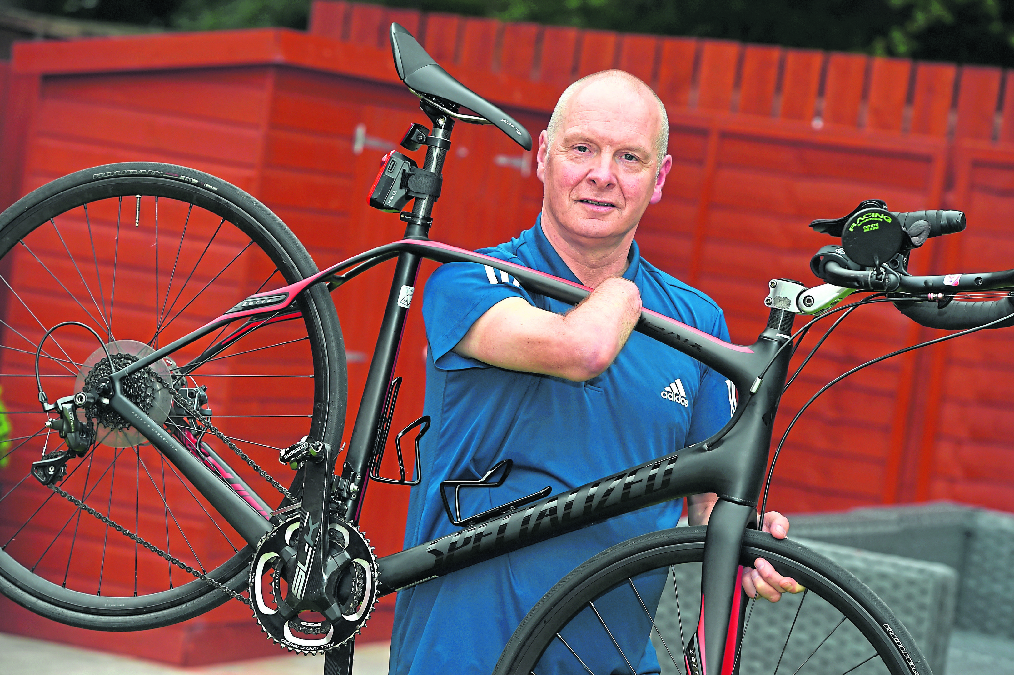 Doug McIntosh is undertaking a series of cycling events to raise money for his 4-year-old grandson.

Picture by Kenny Elrick.
