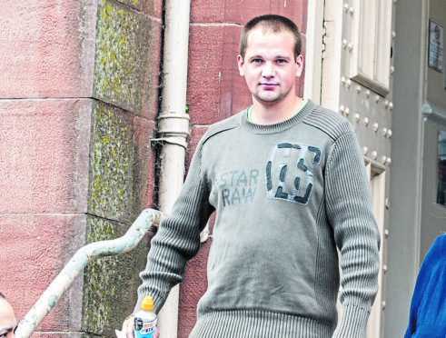 Jamie Muir was given 240 hours of unpaid work after avoiding jail for possessing a stun gun disguised as a mobile phone.