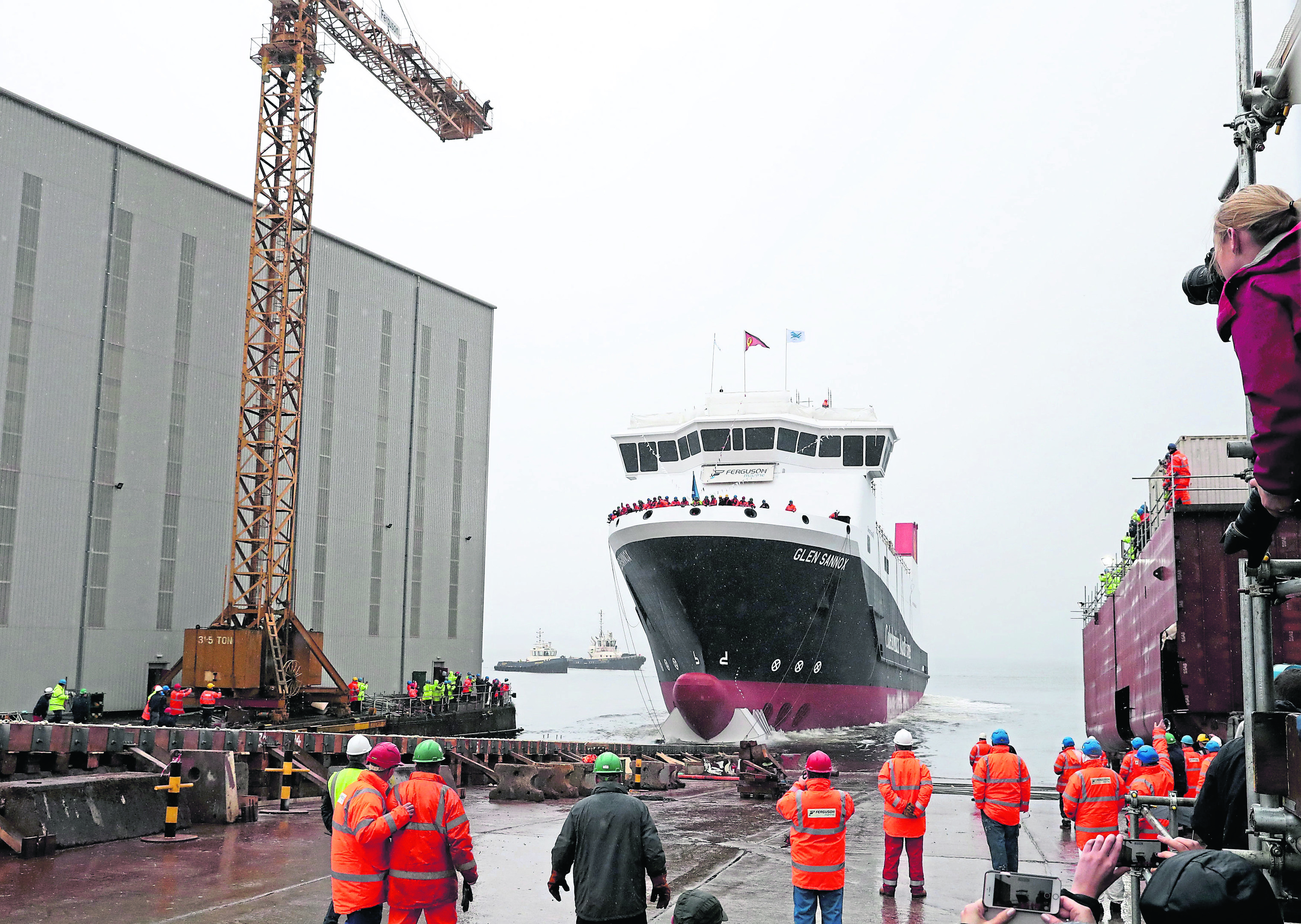 The MV Glen Sannox in 2018.