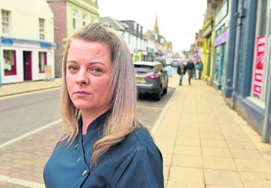 Nairn businesswoman, Alana Boyne who has concerns over the towns BID (Business Improvement District) status.
Picture by Sandy McCook.