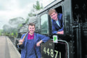 Matthew Earnshaw (30) (right) is the newest and youngest steam train driver in the UK with 19-year-old Lewis Maclean the youngest steam train fireman in the UK take charge of the afternoon Jacobite for the first time.