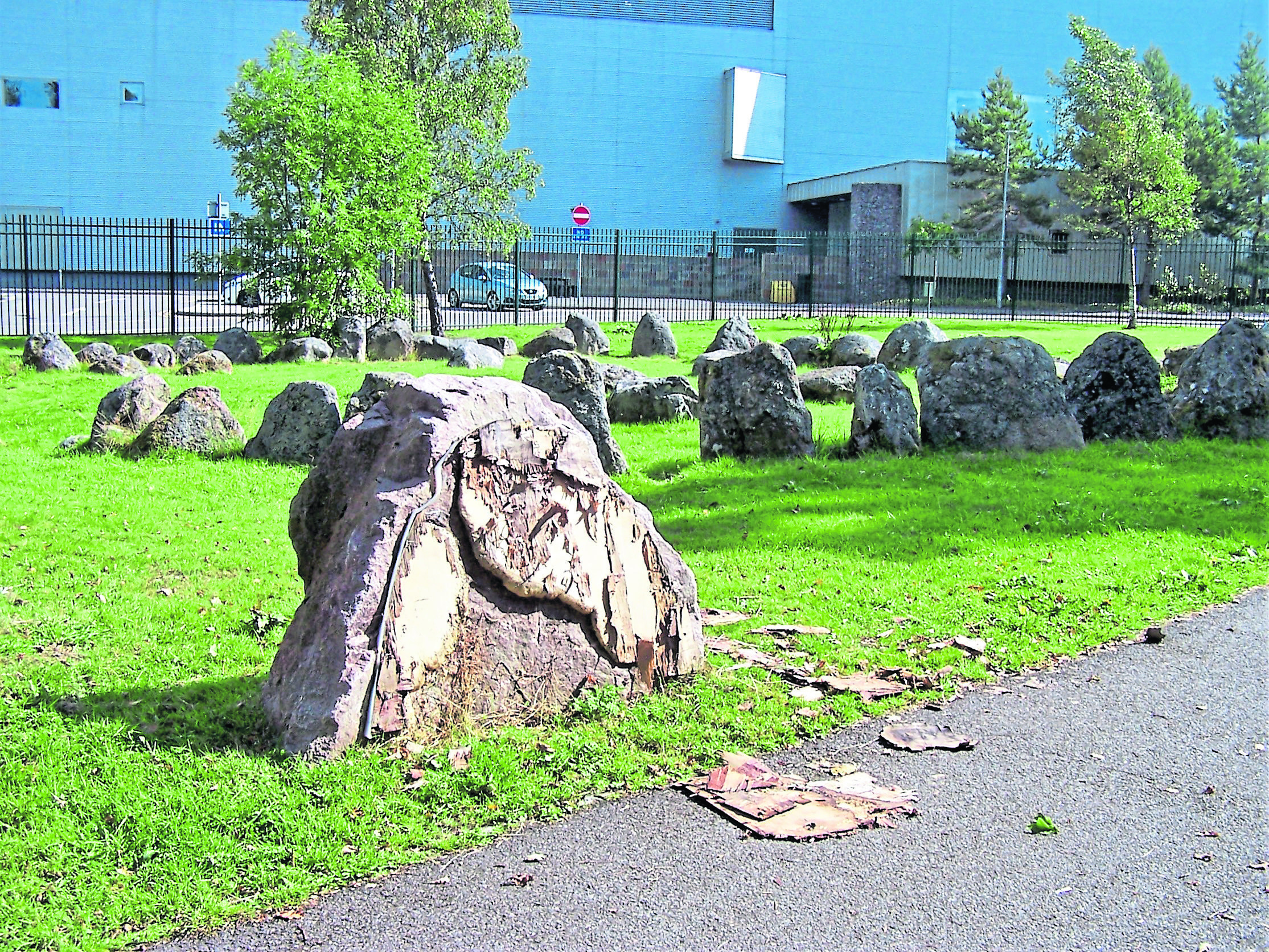 The 5,000-yr-old cairn that was damaged in Raigmore in Inverness.