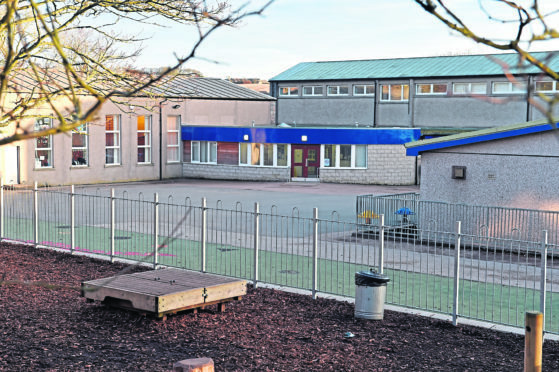 Outside of Ellon Primary School.