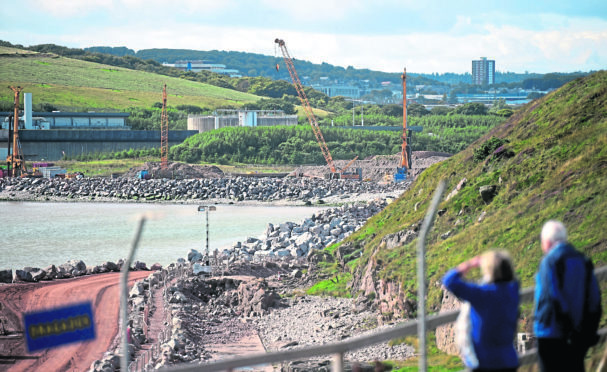 The Harbour Expansion Project. Picture by Heather Fowlie.