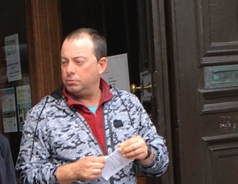 Pedro Castillo outside Aberdeen Sheriff Court.