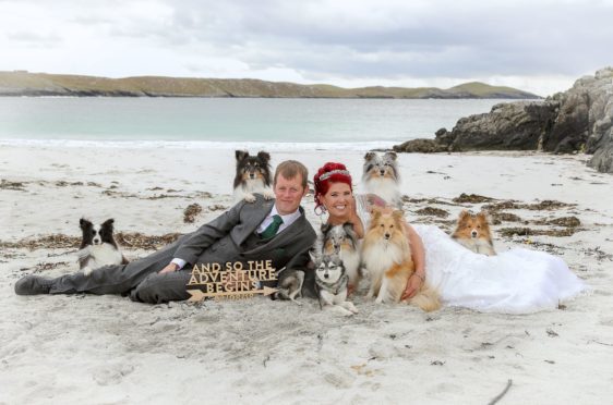 Happily married Kaylee and Robert Garrick. Photo by Gary Sandison