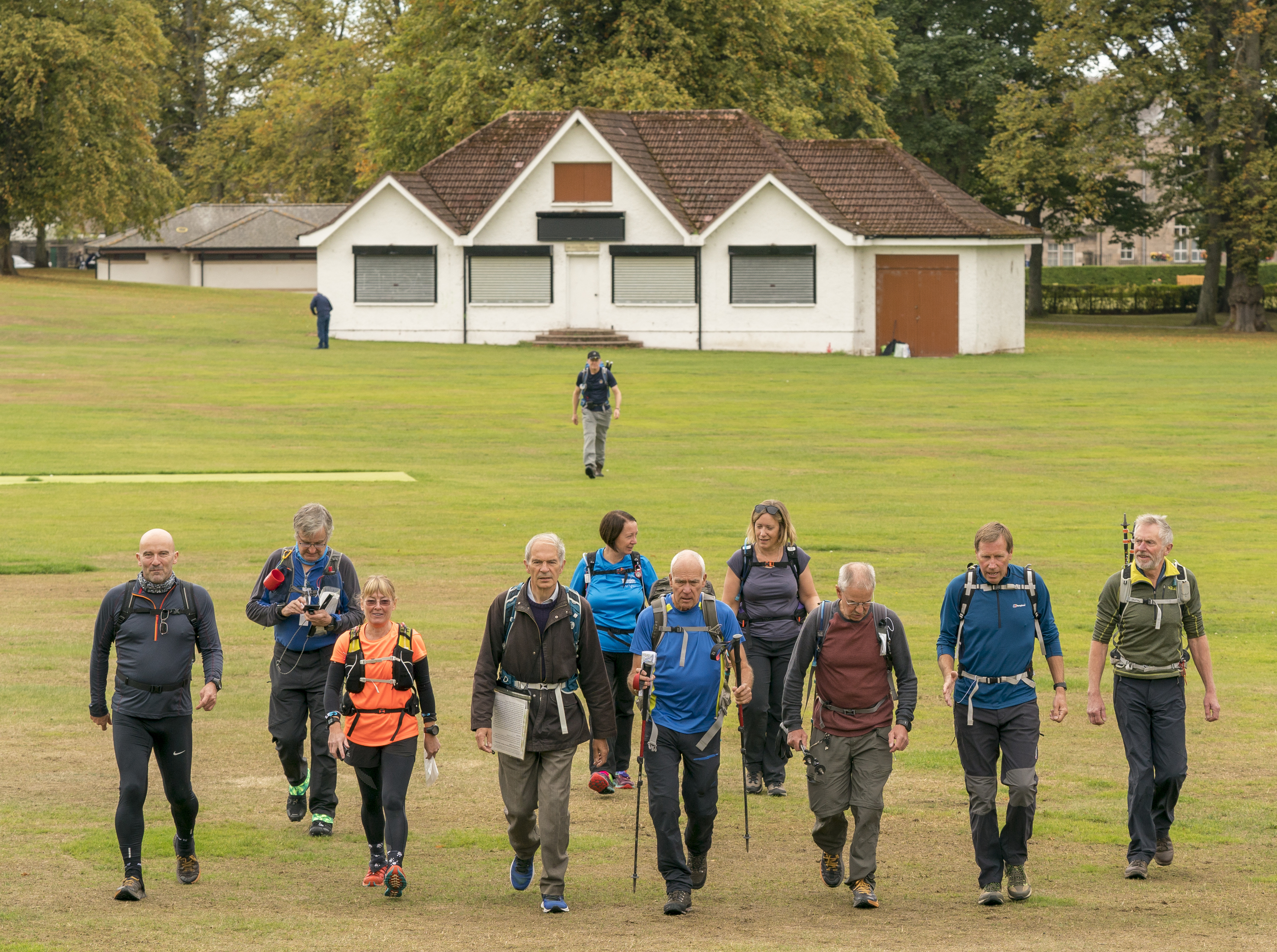 North West Grampian, Long Distance Walking Association members on their 50-mile walk.