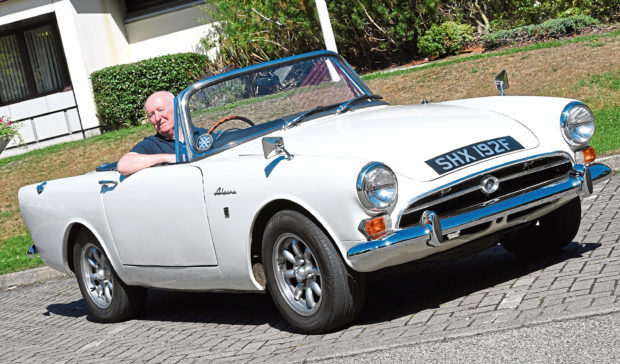 Ron Moir and his Sunbeam Alpine.   
Picture by Kami Thomson.