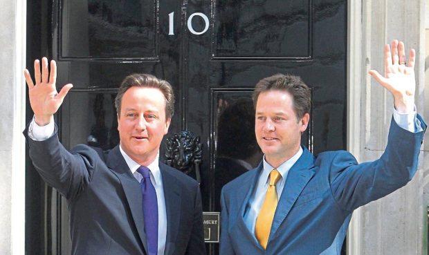 David Cameron and Nick Clegg.