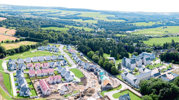 Oldfold Village phase 2 aerial - CALA Homes