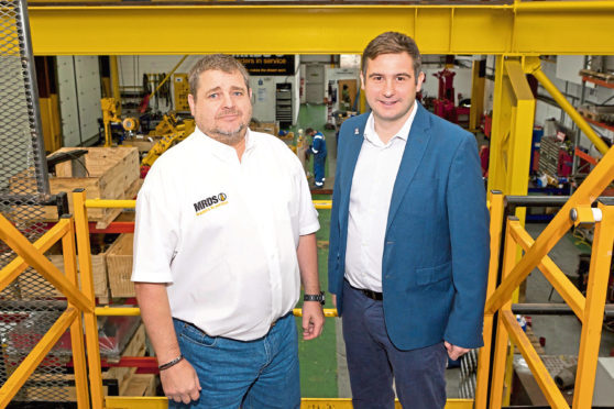 Mark Robertson and Ian McGillivray of MRDS.
A leading drilling and oilfield equipment specialist, MRDS, has announced new deals worth more than £4million in the past three months as the business continues to capitalise on growing industry confidence.

The Aberdeen-based firm, which provides repair and maintenance services to drilling contractors, has also strengthened its senior team with the appointment of a new sales director.

With 13 years experience in the oil and gas industry, Ian McGillivray has taken on the key role to drive continued growth both in the north-east and internationally as well as support managing director Mark Robertson with the companys long-term growth strategy.

pics from Precise Communications