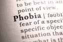 Dictionary definition of the word phobia.