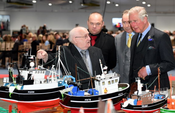 Prince Charles at the new market.