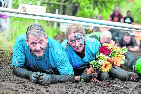 Marlene Harper and Les Simpson from Wick secretly decided to get hitched.