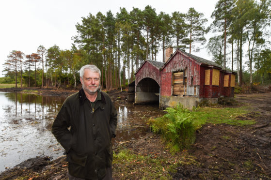 Brian Higgs at Loch of Blairs.