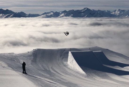 Fin Bremner taking his snowboarding to new heights.