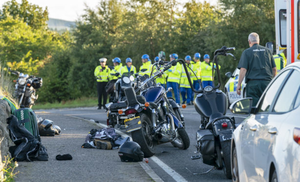 Police were called to the scene on the A98 in Cullen.