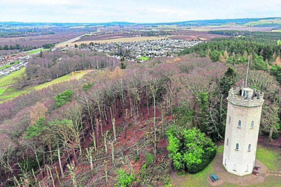 Landmark: Nelson’s Tower on Cluny Hill in Forres is one of the attractions opening for Doors Open Day