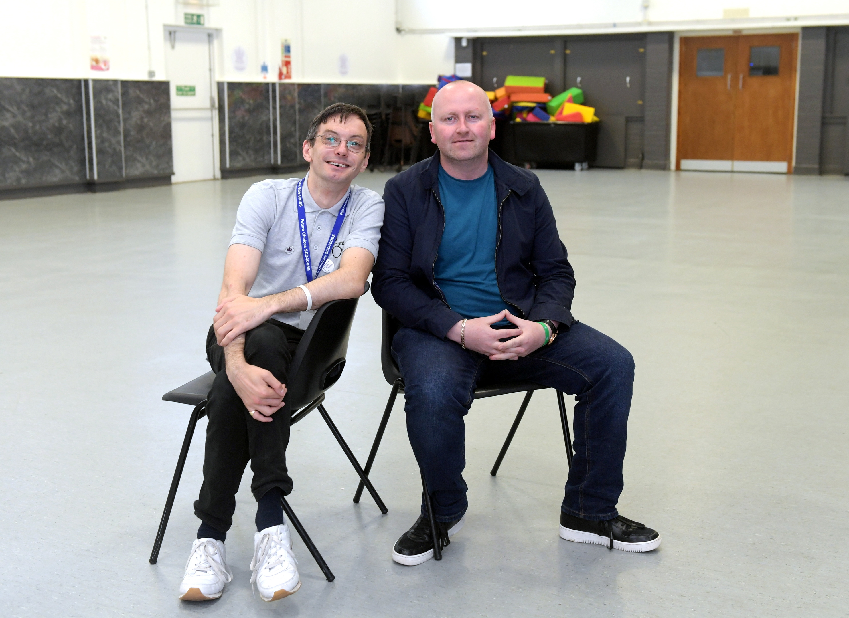 David Forbes and Paul O'Connor pictured at Inchgarth Community Centre. Picture by Kath Flannery.