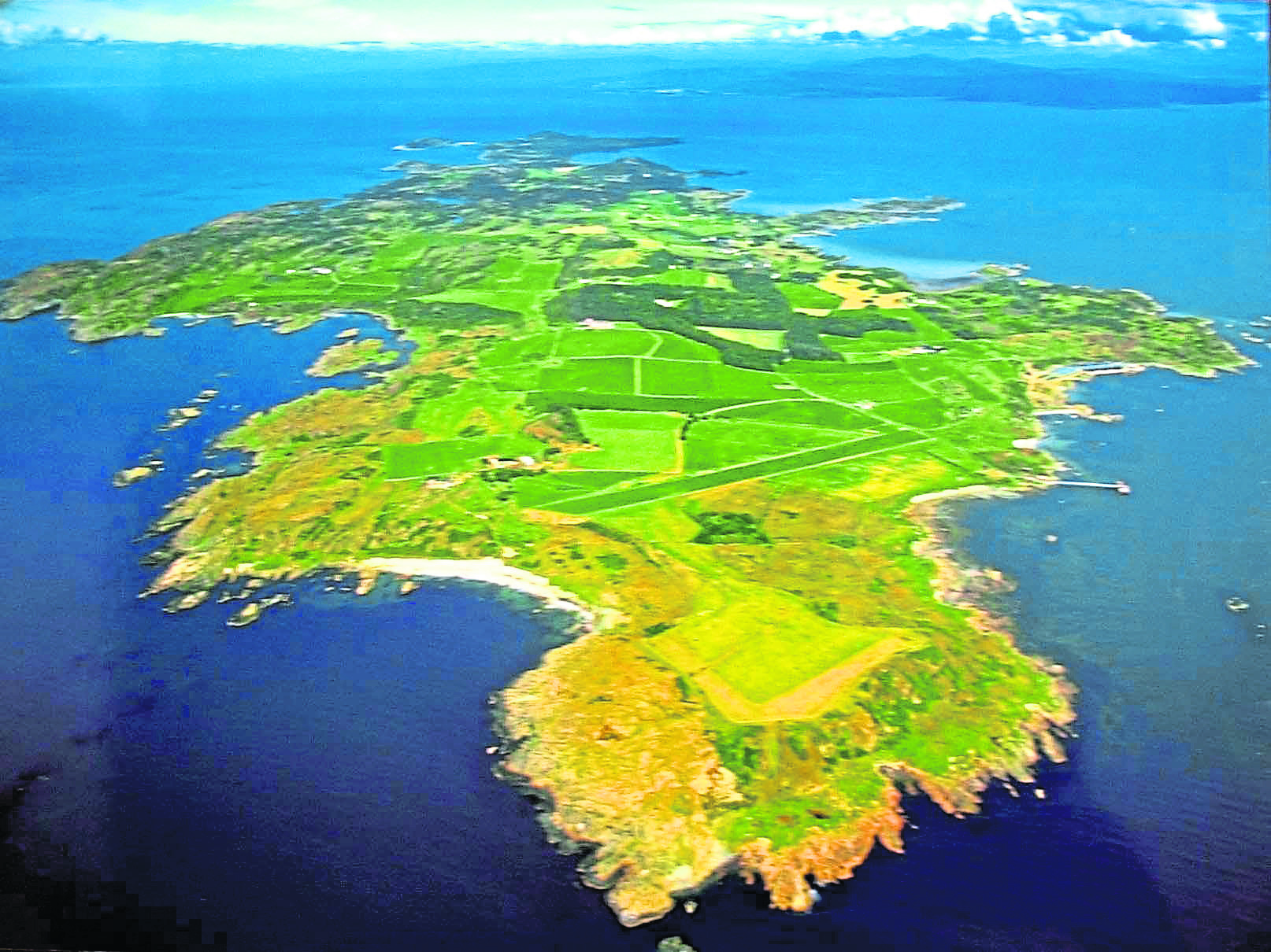 A view of privately-owned Gigha Island.