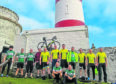 Bikers took part in a lighthouse2lighthouse challenge, at the Eilean Glas lighthouse.