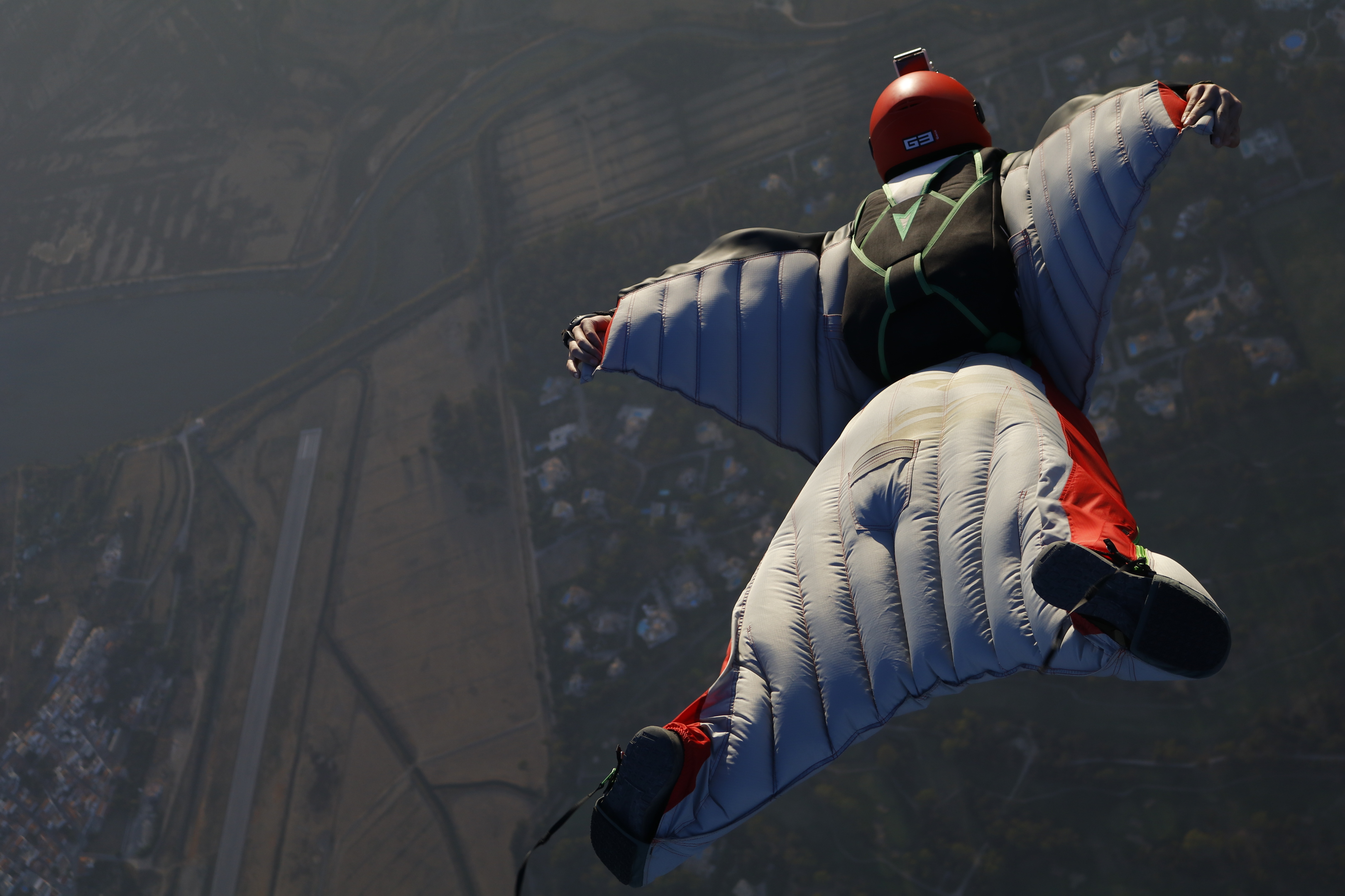 Liam Byrne could be the youngest wingsuit flyer to take to the skies.