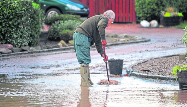 Aftermath of the Stonehaven floods.