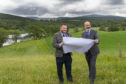 Mark Fresson (left), of NORR architects, with Gordon and MacPhail managing director Ewen Mackintosh at the site of the proposed new distillery.