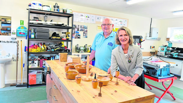 Lord Lieutenant of Kincardine Carol Kinghorn officially opened the Portlethen and District Mens Shed on Cookston Road.