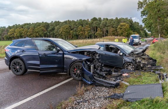 The A96 was closed near Brodie.