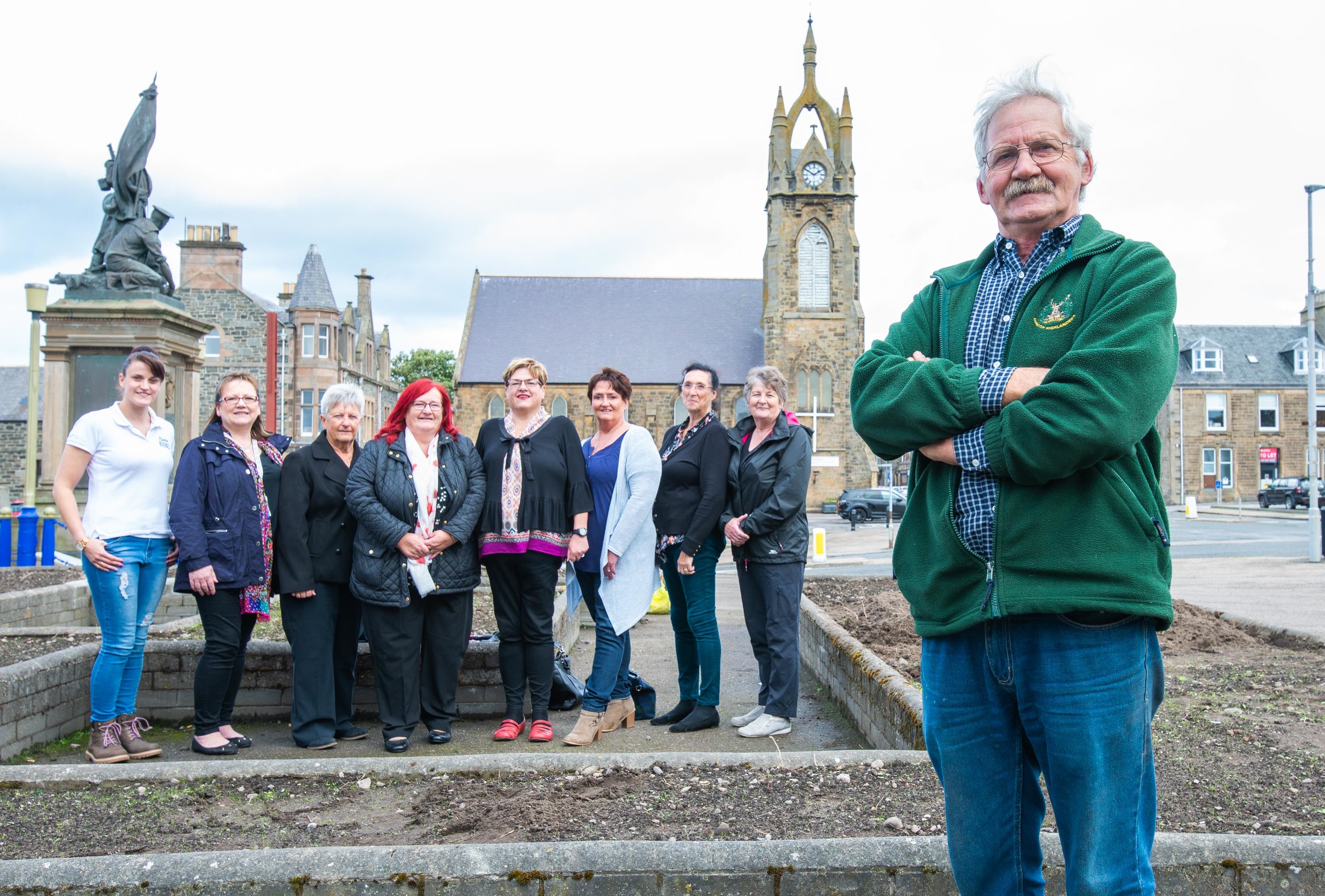 The Friends of Buckie Square team is hoping to revitalise Cluny Square.