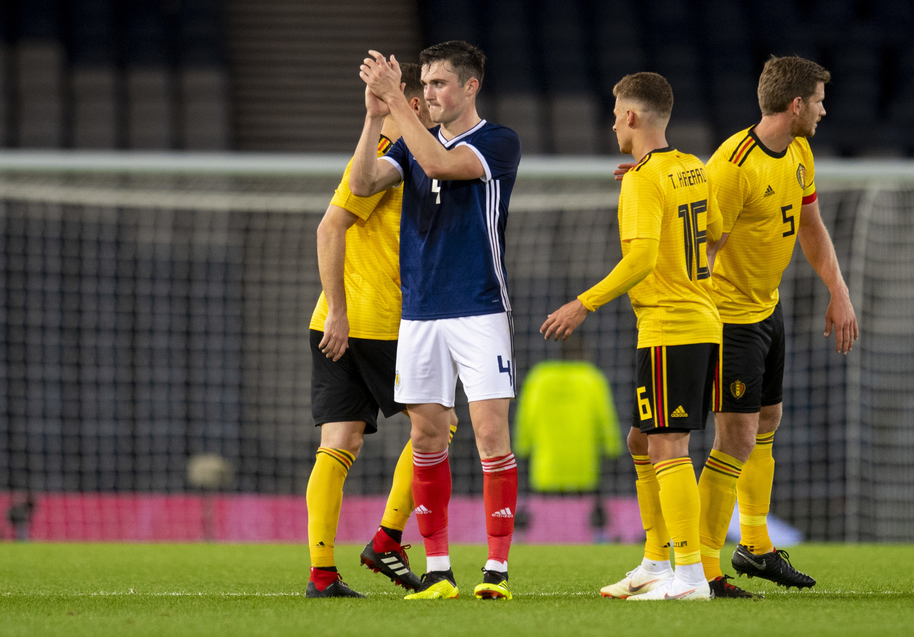 John Souttar made his debut for Scotland against Belgium on Friday.