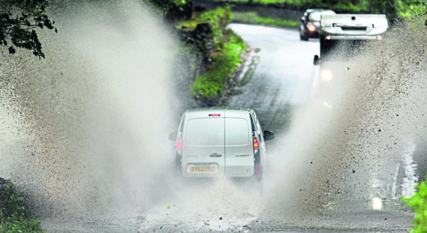 Potential flooding across the Highlands today following heavy rain.