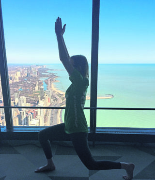 360 Sky Yoga in the former John Hancock building.