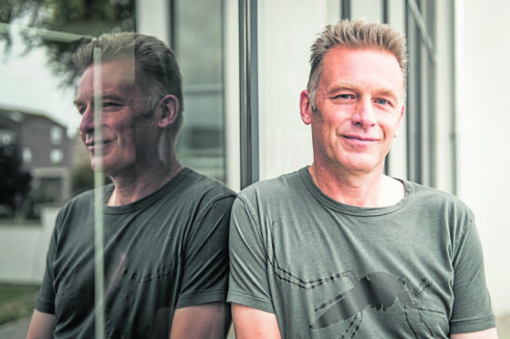 Celebrity Naturalist Chris Packham at Nairn Community Centre.