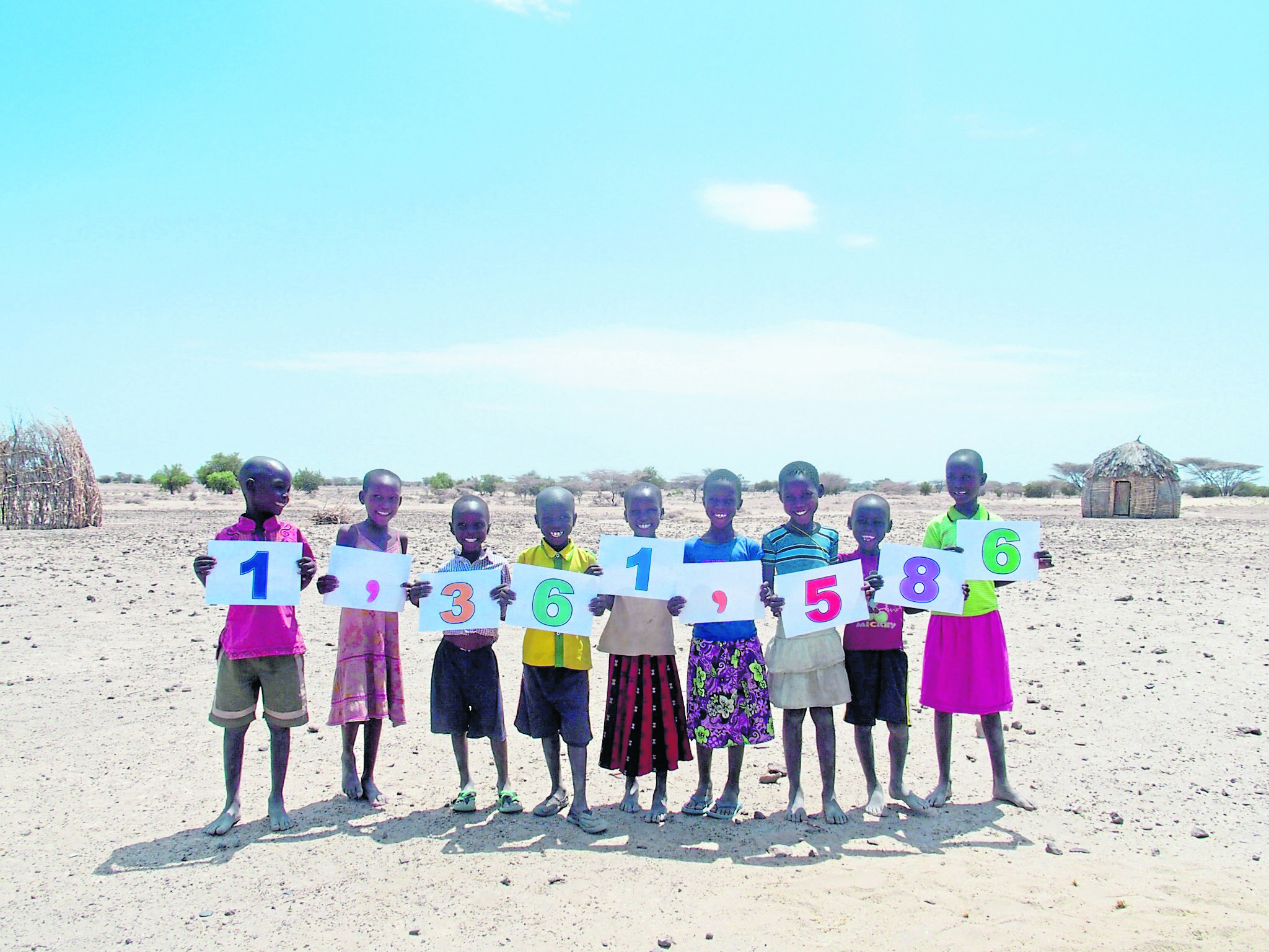 Children who receive Marys Meals in Turkana, Kenya.