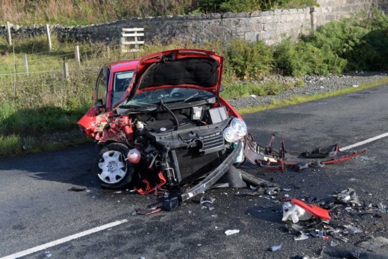 RTC on the B9002 near the A96 junction .
07/09/18.
Picture by KATH FLANNERY